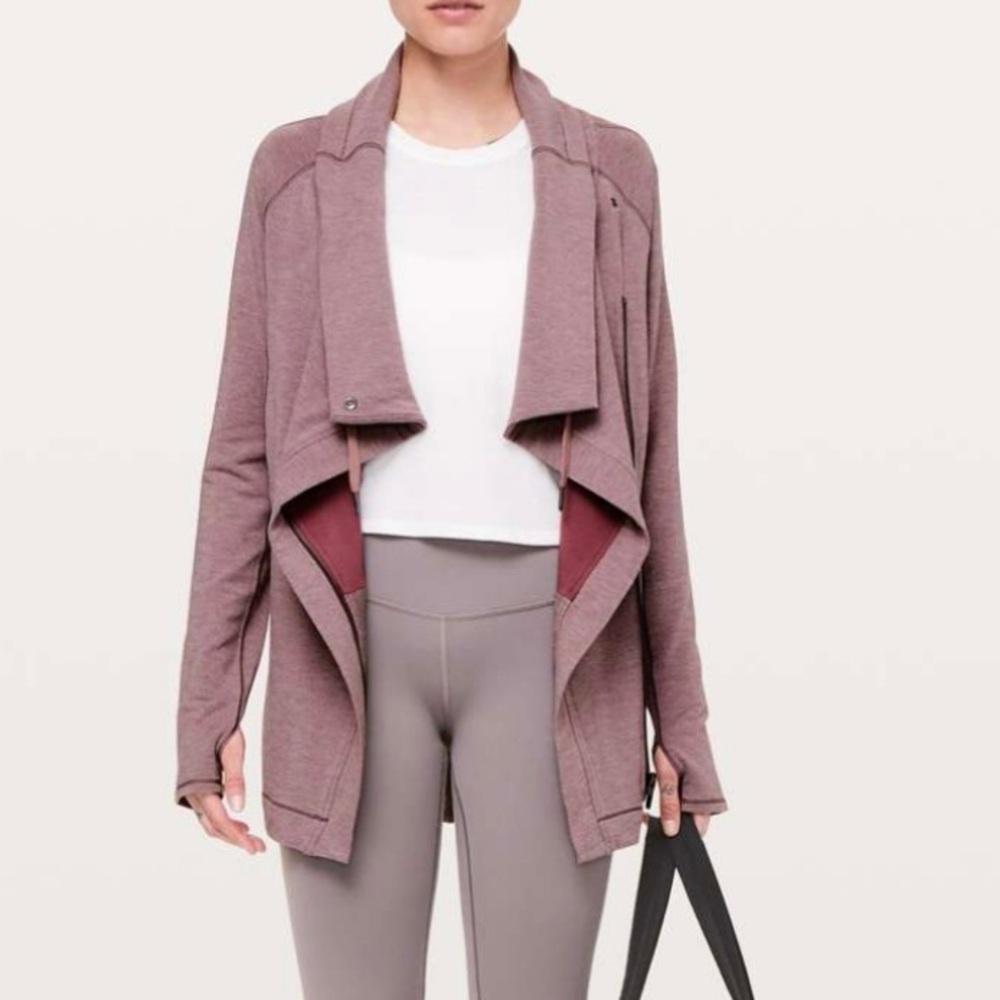 lululemon athletica Coast‎ Easy Wrap Heather Misty Merlot,    Size 4